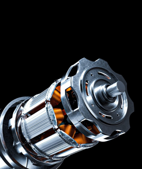 Electric vehicle powertrain showcasing bearing application