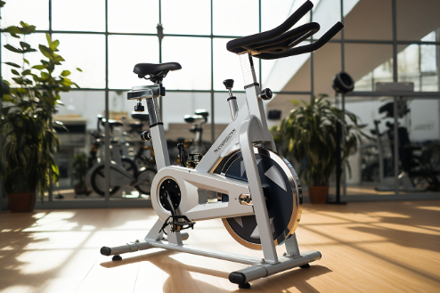 Fitness equipment featuring internally mounted bearing assemblies